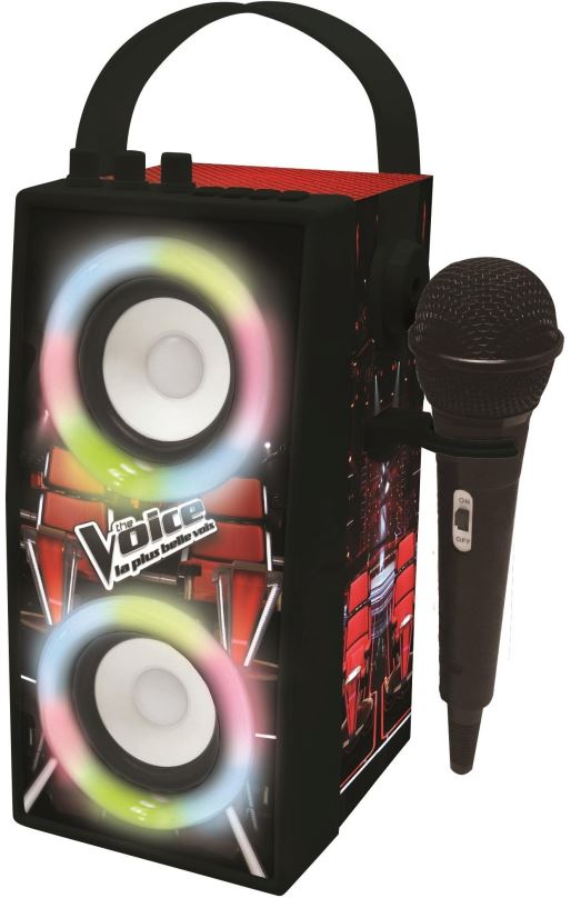 Hudební hračka Lexibook Přenosný reproduktor The Voice s mikrofonem a světelnými efekty