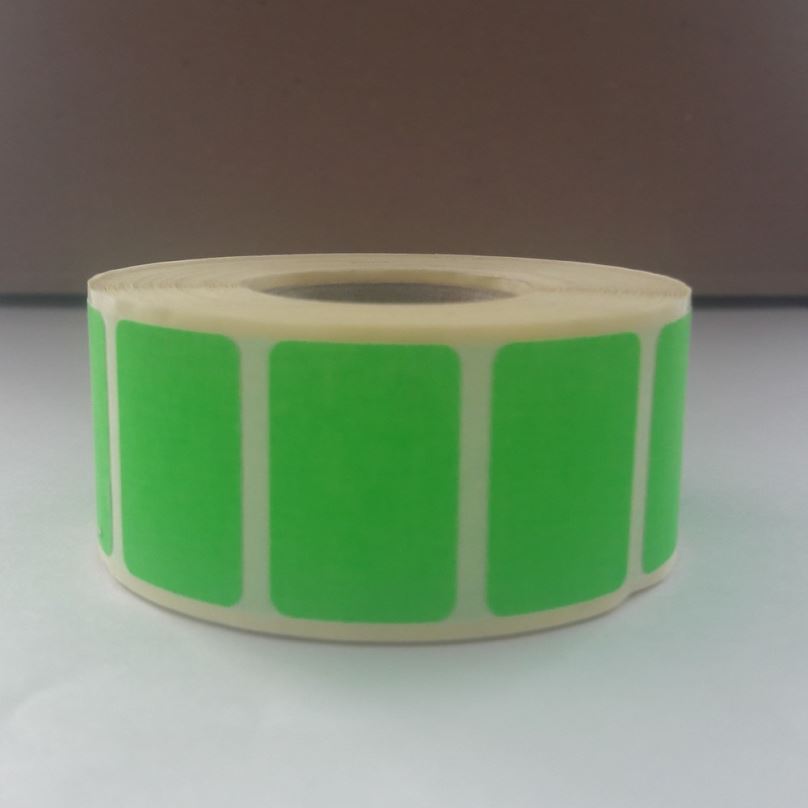 Etikety 100 x 150mm VEX 1 COLOUR FLUO GREEN (zelený reflexní) celoplošně 250ks/1role/D25