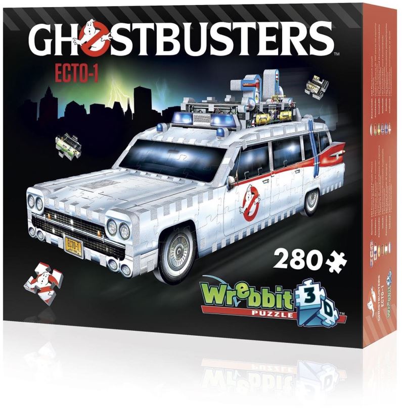 3D puzzle WREBBIT 3D puzzle Auto GhostbustersECTO-1, 280 dílků