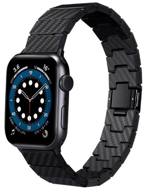 Řemínek Pitaka Carbon Fiber Strap Black/Grey Apple Watch 42/44/45/Ultra 49mm