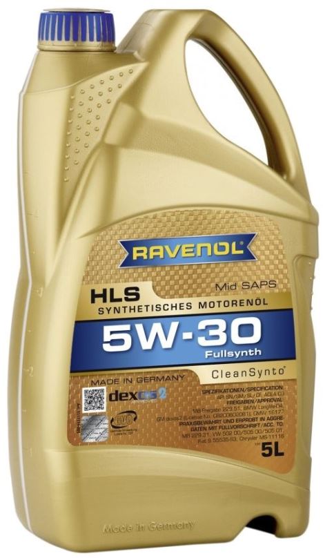 Motorový olej RAVENOL HLS SAE 5W-30; 5 L