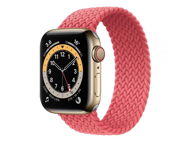 COTECi nylonový řemínek 136 mm pro Apple Watch 38/40/41mm zářivě růžová