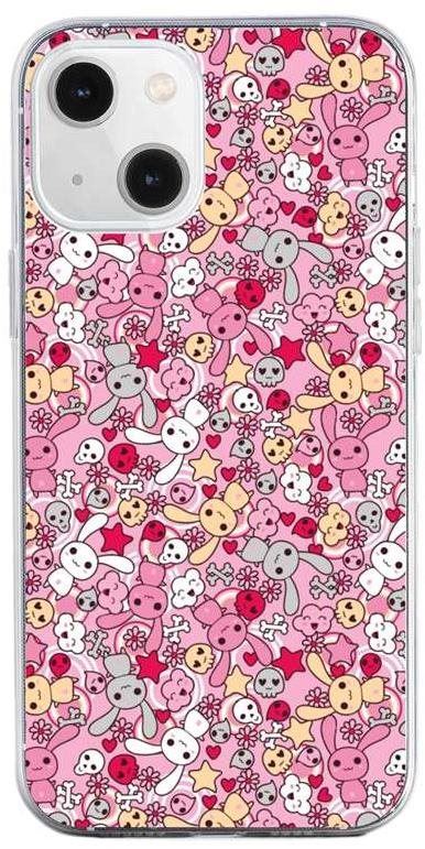 Kryt na mobil TopQ iPhone 13 mini silikon Pink Bunnies 64684