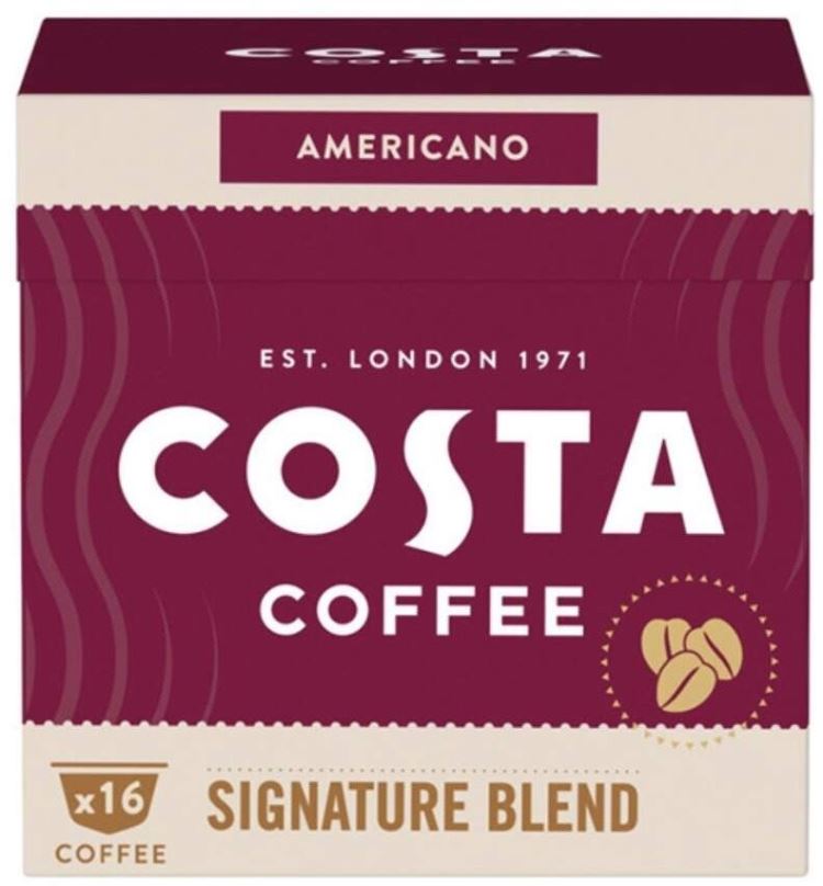 Kávové kapsle Costa Coffee Signature Blend Americano 16 porcí - kompatibilní s kávovary Nescafé® Dolce Gusto