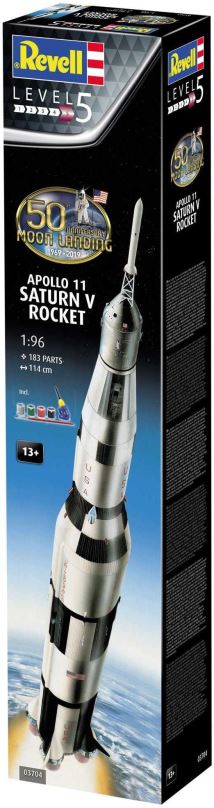 Plastikový model Gift-Set 03704 - Apollo 11 Saturn V Rocket (50 Years Moon Landing)
