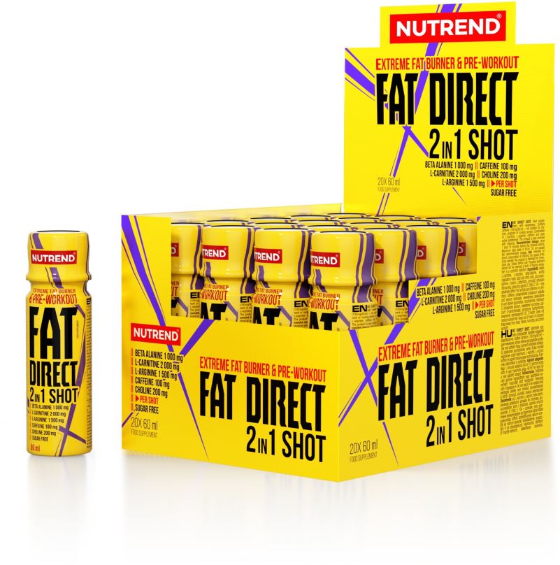 Spalovač tuků Nutrend FAT DIRECT SHOT, 20x60 ml