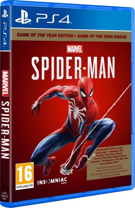Hra na konzoli Marvels Spider-Man GOTY - PS4