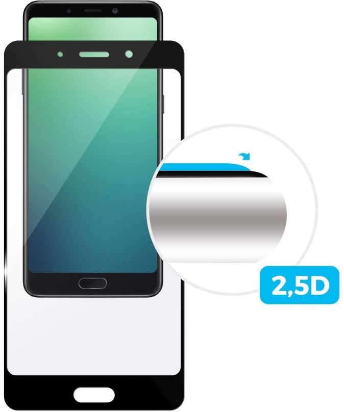 Ochranné sklo FIXED Full-Cover pro Vodafone Smart X9 černé