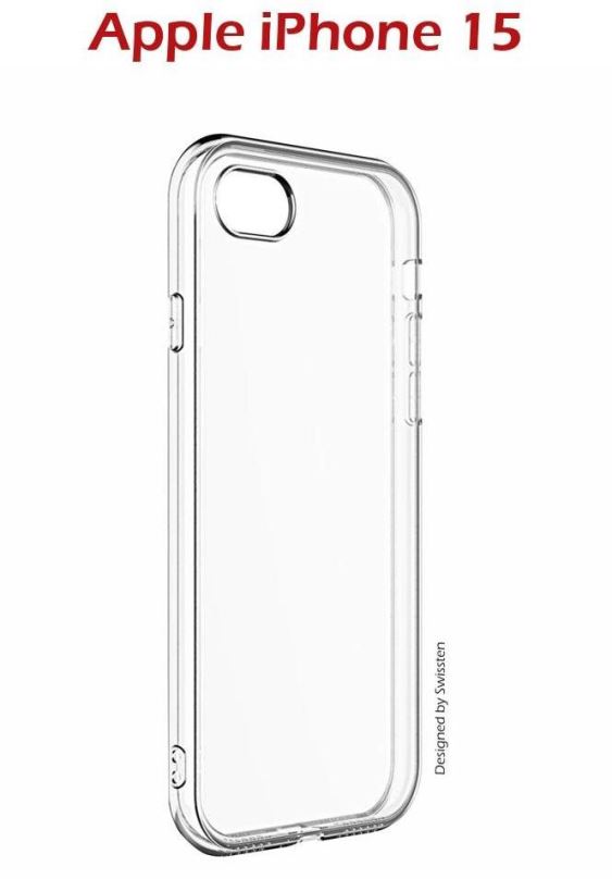 Kryt na mobil Swissten Clear Jelly pro Apple iPhone 15 transparentní