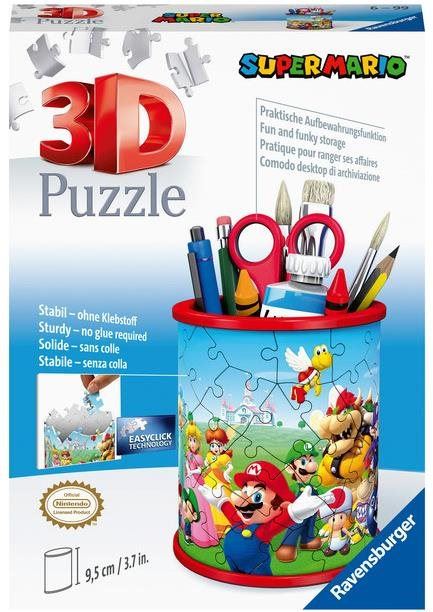 Puzzle Ravensburger 3D puzzle 112555 Stojan na tužky Super Mario 54 dílků