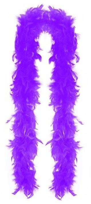 Doplněk ke kostýmu Boa fialové s peřím - charlestone - 180 cm