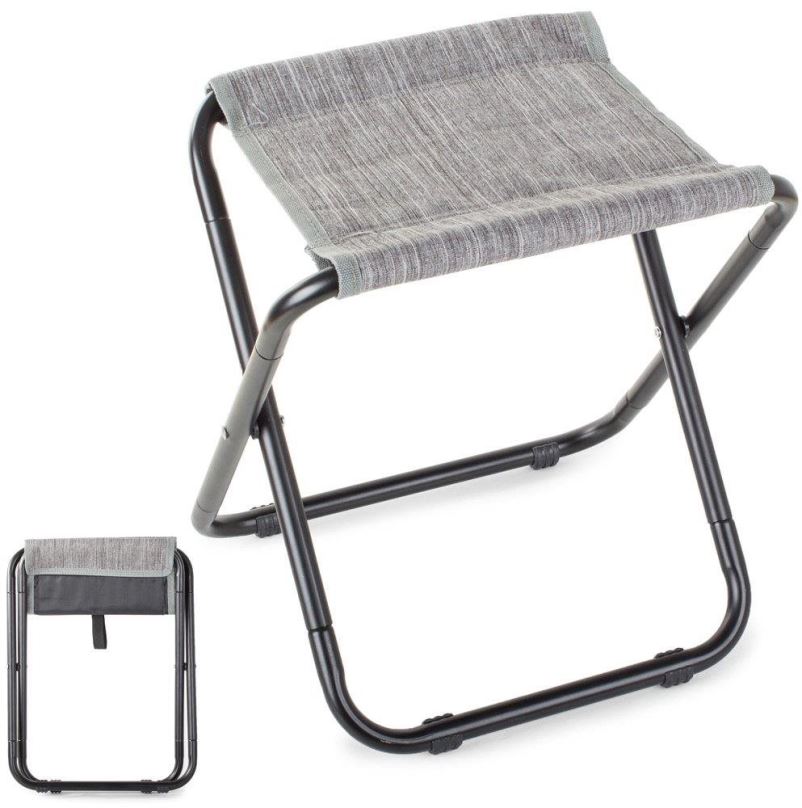 Skládací stolička Verk 01672 Kempingová stolička šedá