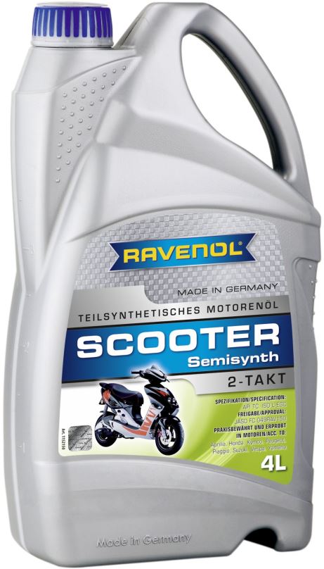 Motorový olej RAVENOL SCOOTER 2-Takt Teilsynth.; 4 L