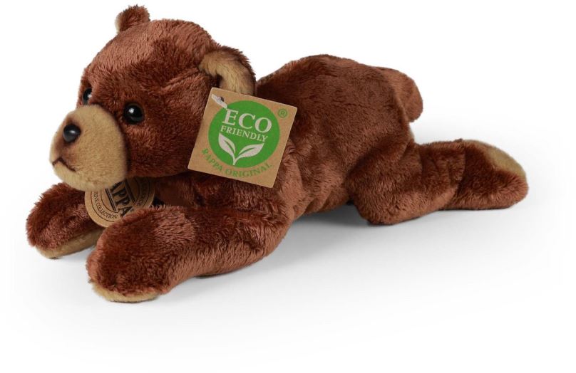 Plyšák RAPPA Plyšový medvěd ležící 18 cm, Eco-Friendly