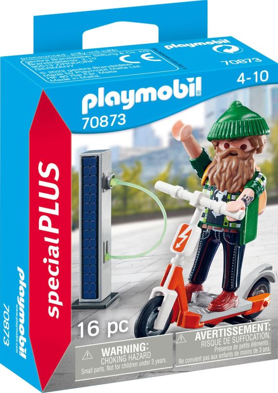 Figurka Playmobil 70873 Hipster s elektrokoloběžkou