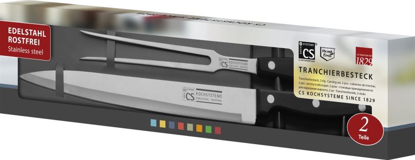 Kuchyňský nůž CS Solingen Nůž kuchyňský porcovací se servírovací vidličkou