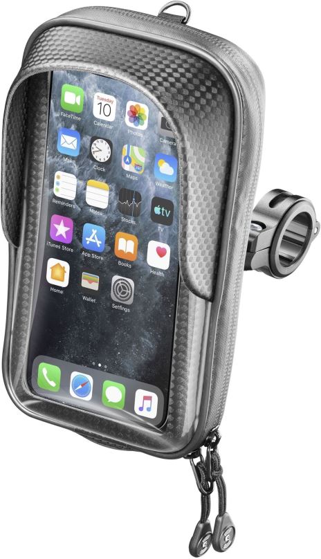 Držák na mobilní telefon Interphone Master s úchytem na řídítka, pro telefony max. 6.7" černý