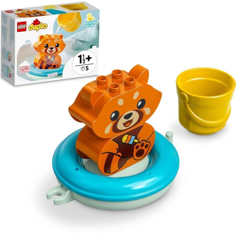 LEGO stavebnice LEGO® DUPLO® 10964 Legrace ve vaně: Plovoucí panda červená