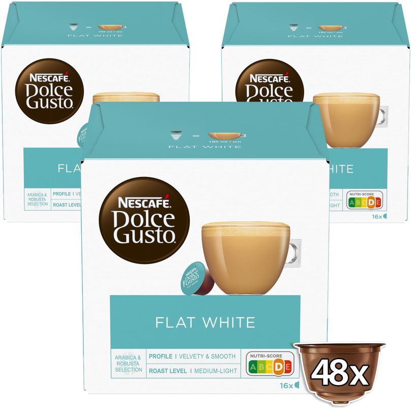 Kávové kapsle NESCAFÉ® Dolce Gusto® Flat White - 48 kapslí