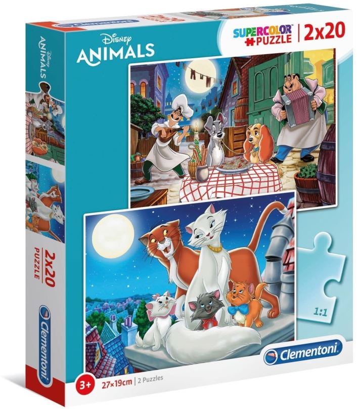 Puzzle Clementoni Puzzle Zvířecí přátelé 2x20 dílků