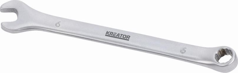 Očkoplochý klíč Kreator KRT501201 Oboustranný klíč očko/otevřený 6 100mm