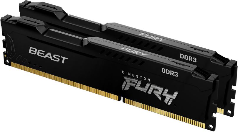 Operační paměť Kingston FURY 16GB KIT DDR3 1600MHz CL10 Beast Black