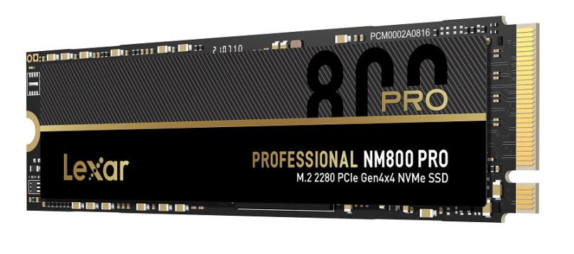 Lexar SSD NM800PRO PCle Gen4 M.2 NVMe - 1TB (čtení/zápis: 7500/6300MB/s)