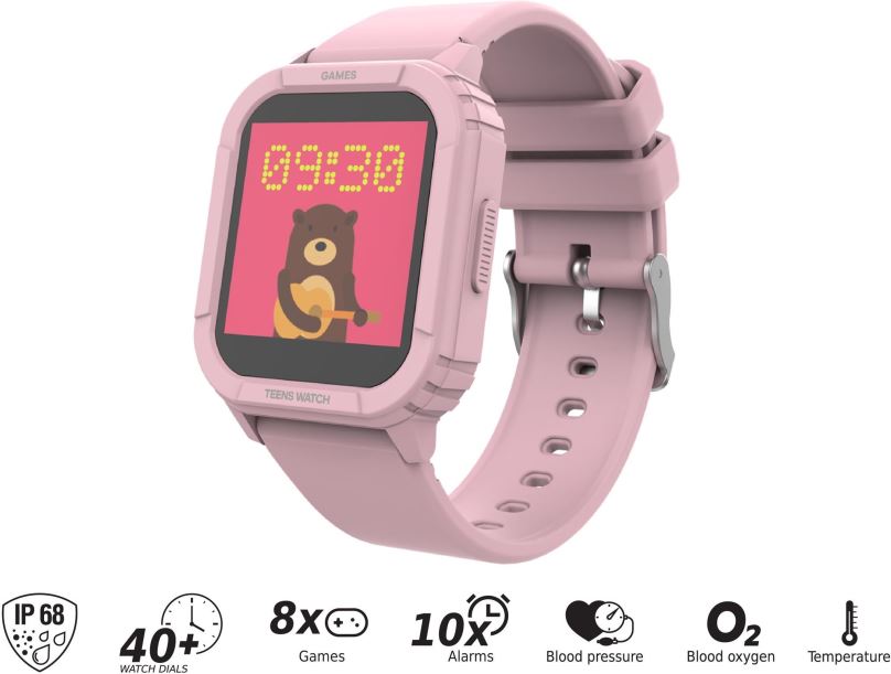 Chytré hodinky iGET KID F10 Pink