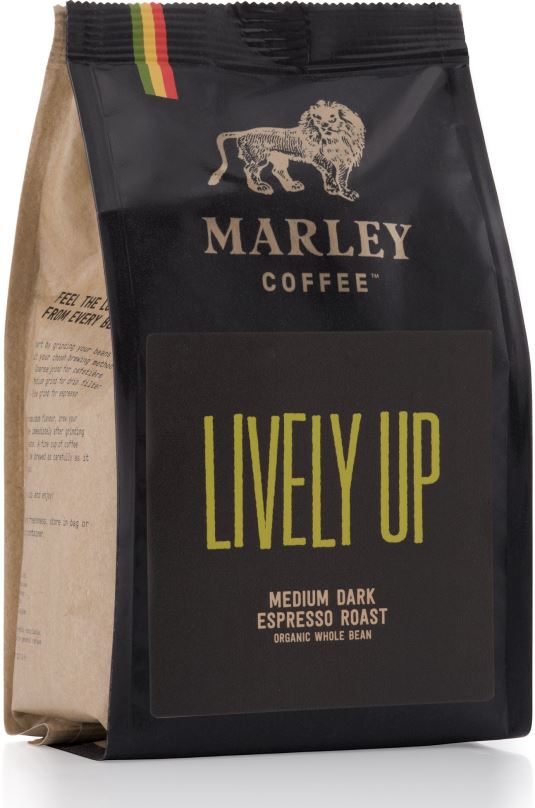 Káva Marley Coffee Lively Up!, zrnková, 227g