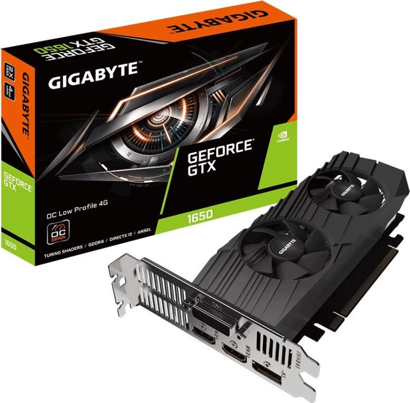 Grafická karta GIGABYTE GeForce GTX 1650 D6 OC Low Profile 4G