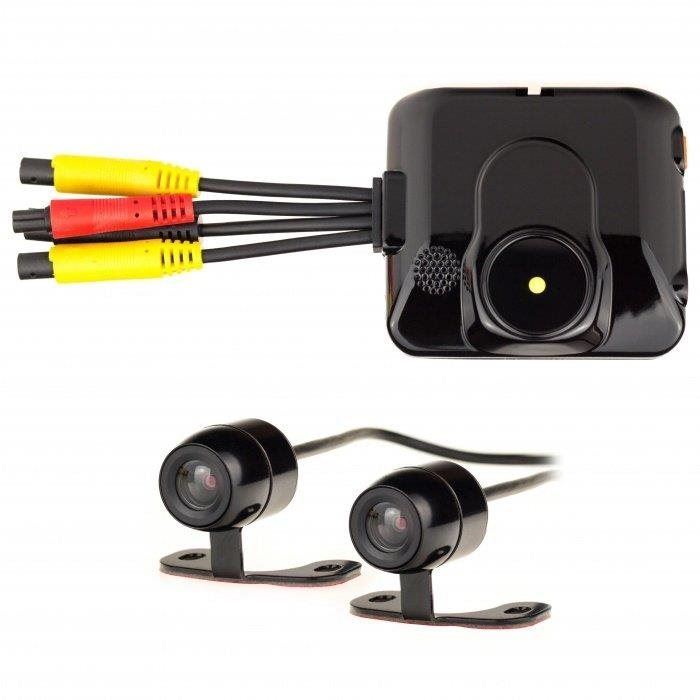 Kamera do auta 2 kanálová minikamera a rekordér do auta či motocyklu Secutek C6