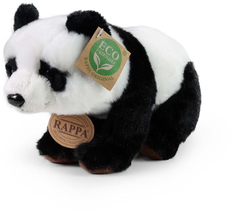 Plyšák RAPPA Plyšová panda sedící nebo stojící 22 cm, Eco-Friendly