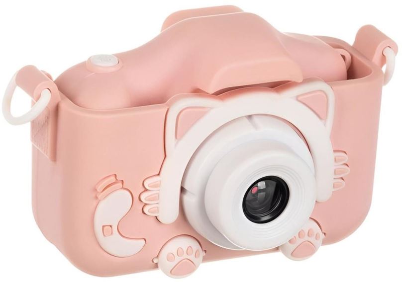 Dětský fotoaparát MG X5S Cat dětský fotoaparát, 32 GB karta, ružový