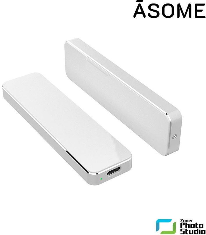 Externí disk ASOME Elite Portable 1TB - Stříbrná