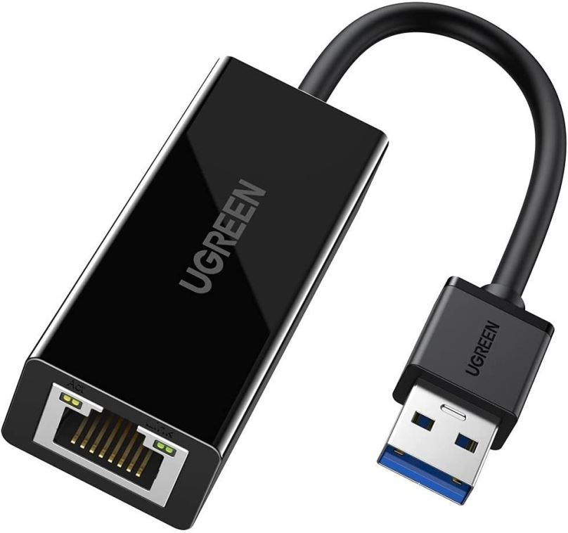 Datový kabel Ugreen USB 3.0 Gigabit Ethernet Adapter Black