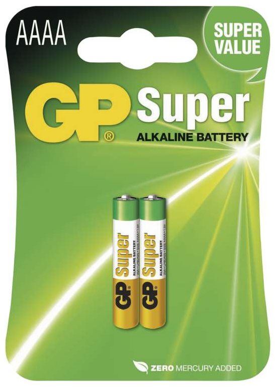 Jednorázová baterie GP Alkalická speciální baterie GP 25A (AAAA, LR8), 2 ks