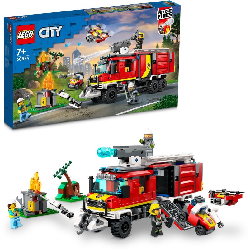 LEGO stavebnice LEGO® City 60374 Velitelský vůz hasičů