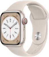 Chytré hodinky Apple Watch Series 8 41mm Cellular Hvězdně bílý hliník s hvězdně bílým sportovním řemínkem