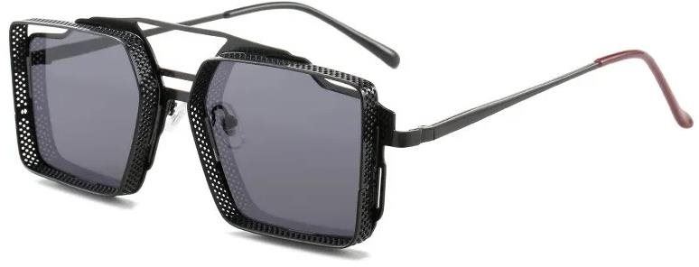 Brýle VeyRey Pánské sluneční brýle steampunk, Sosrael, černá, uni