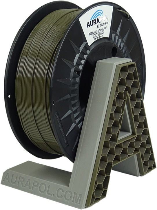 Filament AURAPOL PET-G Filament ARMY Survival Grey 1 kg 1,75 mm