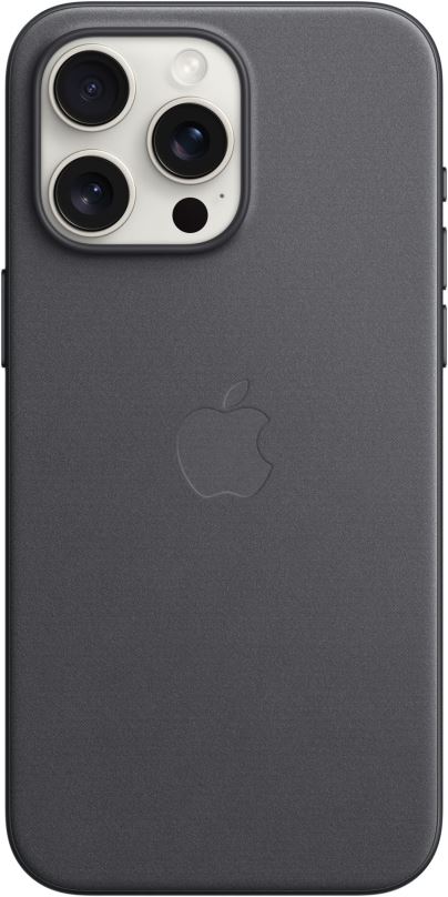 Kryt na mobil Apple iPhone 15 Pro Max Kryt z tkaniny FineWoven s MagSafe černý