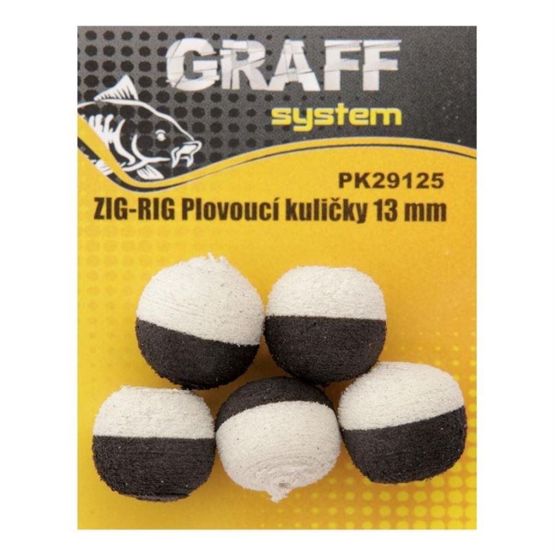 Graff Zig-Rig Plovoucí kuličky 13mm Černá/Bílá