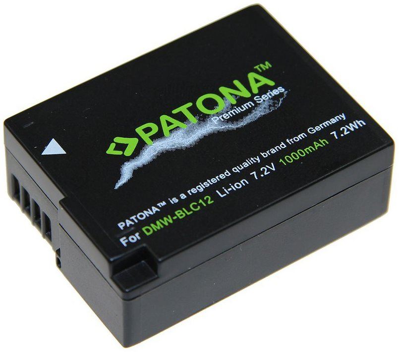 Baterie pro fotoaparát PATONA pro Panasonic DMW-BLC12 E 1000mAh Li-Ion Premium