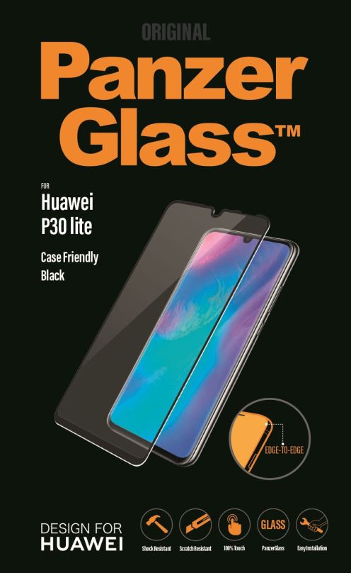 Ochranné sklo PanzerGlass Edge-to-Edge pro Huawei P30 lite černé