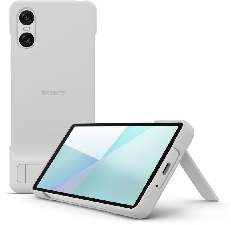 Kryt na mobil Sony kryt se stojánkem pro Xperia 10 VI bílý