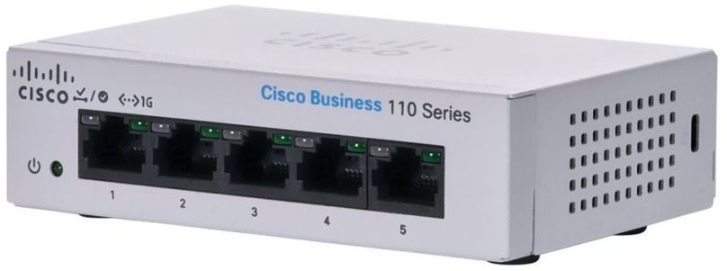 Switch CISCO CBS110 Unmanaged 5-port GE, Desktop, Ext PS