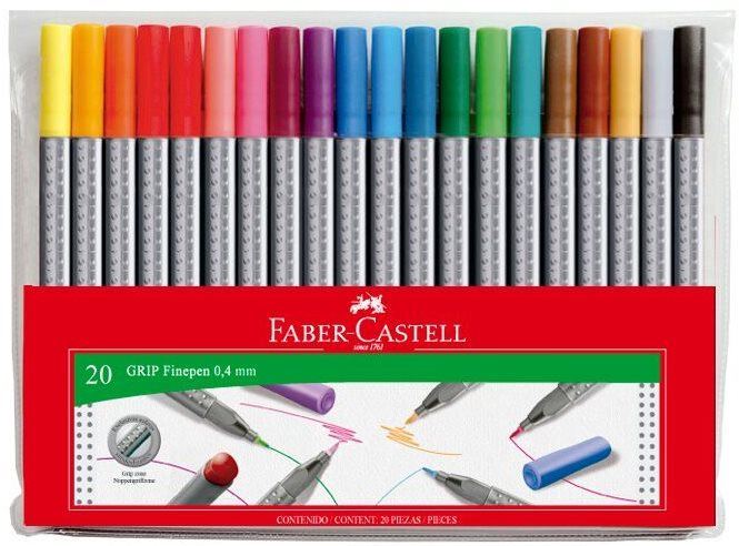 Linery FABER-CASTELL Grip 04 mm 20 barev