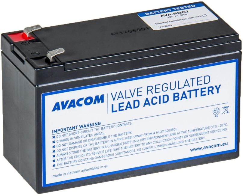 Baterie pro záložní zdroje Avacom náhrada za RBC2 - baterie pro UPS