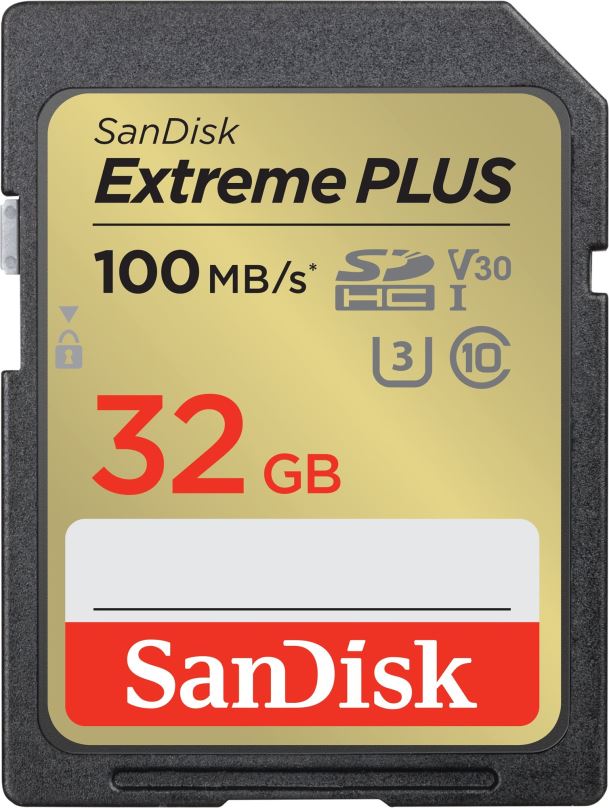 Paměťová karta SanDisk SDHC 32GB Extreme PLUS + Rescue PRO Deluxe