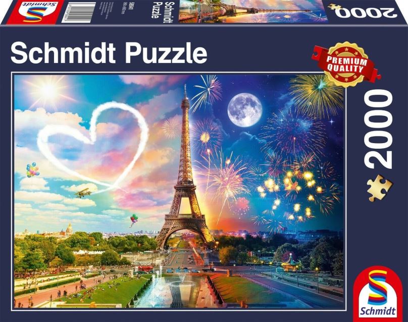 Puzzle Schmidt Puzzle Paříž ve dne, v noci 2000 dílků